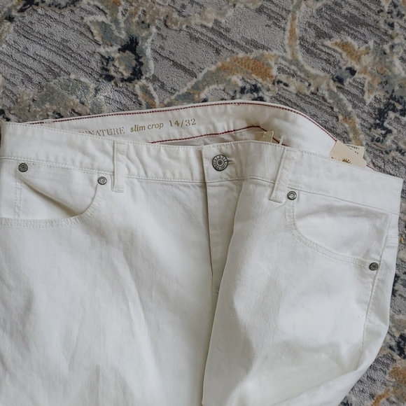 SOLD! TALBOTS Signature Slim Crop Denim - Size 14 - Picture 4 of 9